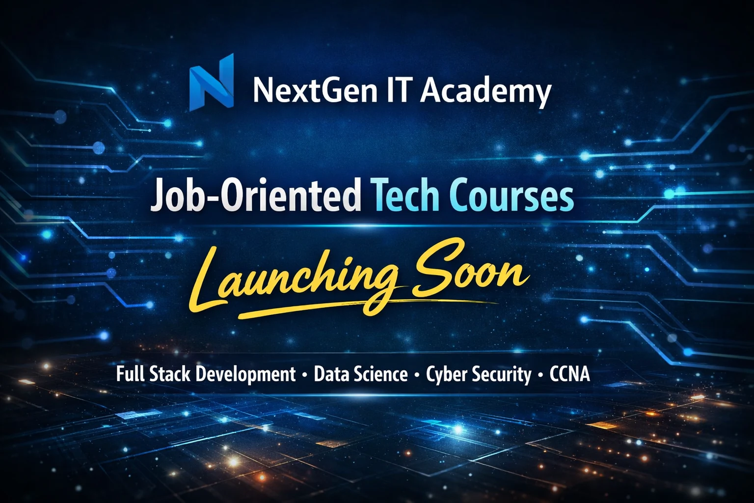 NextGen IT Academy – Launching Soon | Job-Oriented Tech Courses